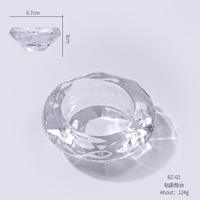 Nouveau produit porte-stylo à ongles tasse en cristal bol en cristal pour ongles verre pour poudre liquide acrylique