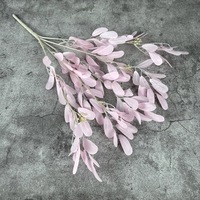 Daun Kacang & Jujube Sutra Buatan 5 Cabang, Dekorasi Pernikahan, Hiasan Dinding Bunga untuk Pesta, Warna Dapat Disesuaikan, Grosir