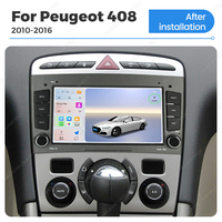 Navifly 4G LED WIFI BT Radio FM 8 cœurs 6+128 Go Écran tactile Lecteur multimédia de voiture Affichage Ui pour Peugeot 408 2010-2016