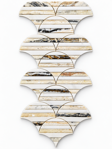 White Marble Mosaic Pattern for Bedroom Hotel Dining Areas-Modern Eco-Friendly Design - Product Image 1