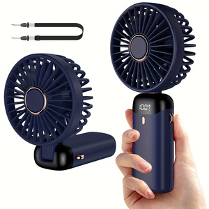Ventilador de Mano USB Portátil Mini Plegable de Última Moda 2025, Diseño Plegable, 5 Velocidades, 5 Aspas, Uso Doméstico y Exterior, Plástico - Product Image 2