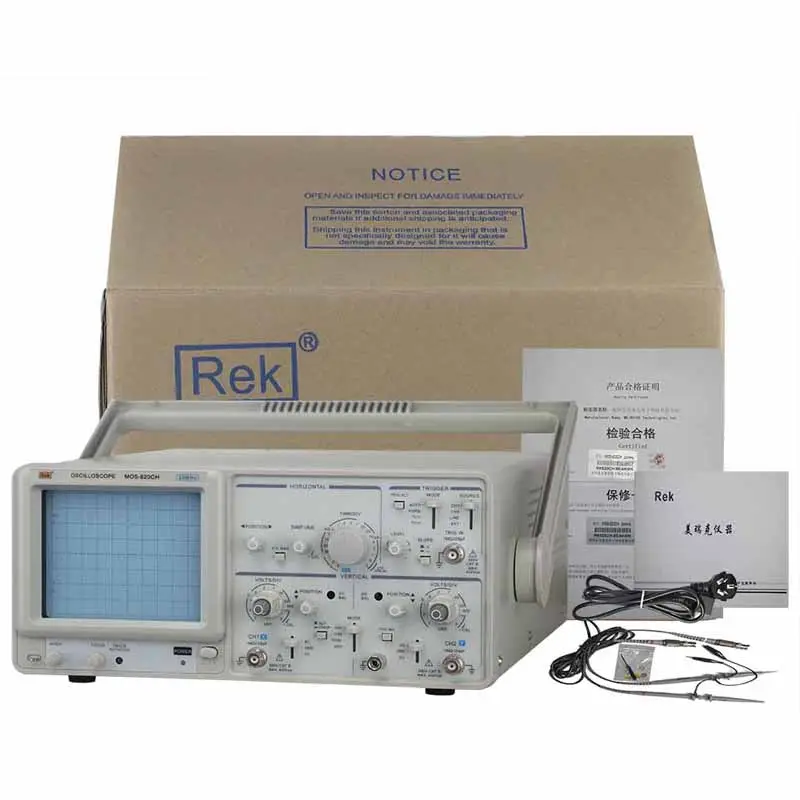 Oscilloscope 2 canaux 20MHz test rigol 1mV/div Oscilloscope analogique bon marché pour toutes sortes de produits électroniques