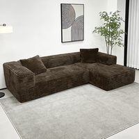 Canapé modulaire moderne en tissu luxueux pour salon et chambre de villa