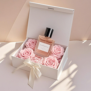 Caja de Almacenamiento Extensible de Cartón Corrugado Personalizada de Lujo para Crema Facial, con Laminado Mate en Relieve, Color Rosa Falso, Embalaje Magnético para Pestañas - Product Image 1