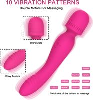 Vibrateur 2 en 1 pour femmes, jouet sexuel en silicone souple, masseur sexuel rechargeable pour adultes, emballage discret, baguette AV insérable
