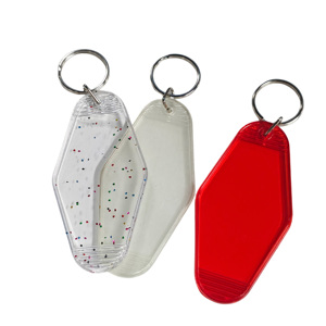 Custom logo Motel <b>Key</b> <b>Ring</b> Vintage Plastic Vintage Motel <b>Key</b> Chain Glitter Vintage Motel Hotel Acrylic Room Keychains Blank - Product Image 6