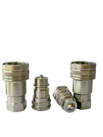 Raccords rapides hydrauliques NAIWO ISO7241-A 3/8" NPT à rupture sèche en acier au carbone, résistants à la corrosion, pour tuyaux et vannes haute pression