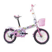 Best selling version of all-steel children's toy folding bicycle factory direct sales production of children's folding bicycles