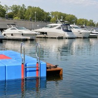 Cubes de pont flottant emboîtables antidérapants avec surface gaufrée – Ponton modulaire flottant