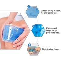 Packs de glace souples et flexibles réutilisables, packs de gel chaud et froid pour les blessures, les maux de tête, les douleurs articulaires, pack de glace pour le confort