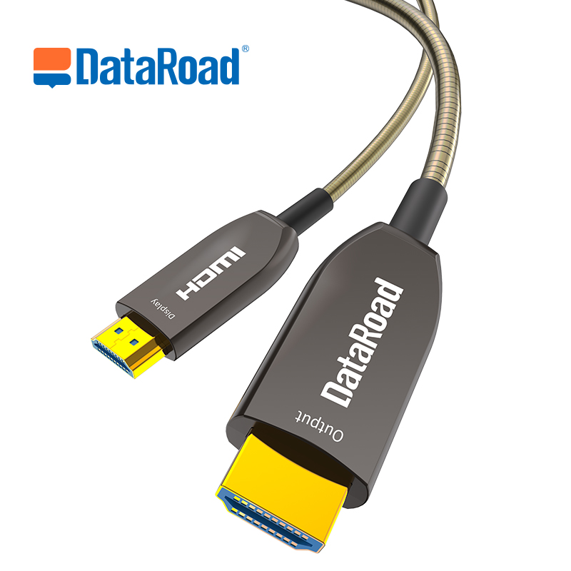 Dataroad OEM ODM 10M Custom METAL hdmi-optik support 4k 60hz active optical fiber HDMI 2.0 Cable