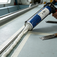 Sikaflex 292i Adhésif structurel marin en polyuréthane monocomposant, homologué IMO, pour la fixation de bateaux et yachts, blanc