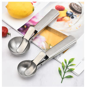Wholesale Stainless Steel <b>Ice</b> Spoon Multifunctional for Dual-Purpose Scoop Fruit Watermelon <b>Ball</b> - Product Image 4