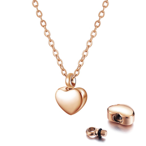 Custom Cremation Heart Urn <strong>Necklace</strong> <strong>Ashes</strong> Stainless Steel Vintage Memorial Pendant <strong>Hold</strong> Gold Heart Keepsake Jewelry Gift - Product Image 6