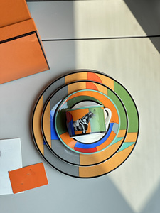 Ensemble de 4 assiettes à dîner en porcelaine, design moderne et luxueux, écologique, à prix bas - Product Image 5