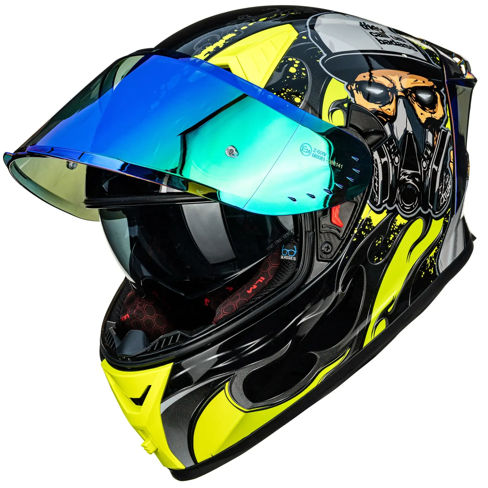 Bán chạy nhất ilm xe máy Mũ bảo hiểm đầy đủ mặt với pinlock Dot mô hình z501