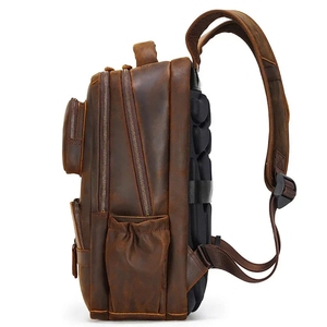<span class=keywords><strong>Sac</strong></span> à dos en cuir <span class=keywords><strong>de</strong></span> grande qualité pour homme <span class=keywords><strong>Sac</strong></span> <span class=keywords><strong>de</strong></span> <span class=keywords><strong>voyage</strong></span> d'extérieur pour homme avec connexion USB <span class=keywords><strong>Sac</strong></span> à dos en cuir Crazy Horse - Product Image 3