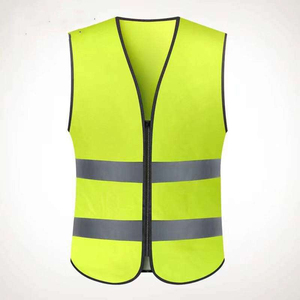 Chaleco de Seguridad Reflectante de Alta Visibilidad Amarillo Naranja para Trabajadores de la Vía Pública, Venta Directa de Fábrica - Product Image 1