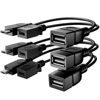 KABEL OTG CABLETOLINK untuk Fire Stick, Fire TV, Ponsel/Tablet Android - Micro USB Host, Bahan ABS, Buatan Cina