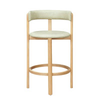 Tabourets de bar modernes haut de gamme en bois ondulé, hauteur comptoir, chêne, style farmhouse chic, tabouret de bar ergonomique en bois pour bar