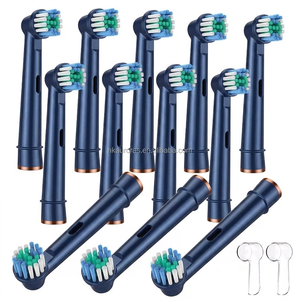 Balanced Electric <b>Toothbrush</b> <b>Head</b> with Even Pressure Nylon Medium Bristle for Household & Outdoor Use-Smooth Replacement <b>Heads</b> - Product Image 1