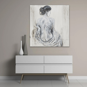 <span class=keywords><strong>Peinture</strong></span> <span class=keywords><strong>de</strong></span> nu, femmes sexy montrant un <span class=keywords><strong>dos</strong></span> blanc impeccable - Product Image 4