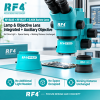 Lampe RF4 BL05 + BL07 et objectif intégrés +0.48X, lentille auxiliaire Barlow, accessoires pour microscope stéréo