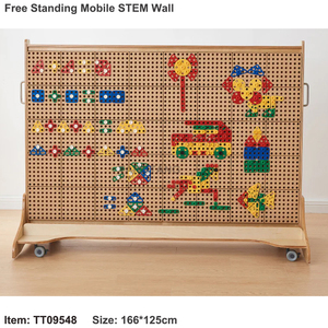 ของเล่นเสริมพัฒนาการแบบตั้งพื้นเคลื่อนย้ายได้ <span class=keywords><strong>Tangtang</strong></span> STEM บล็อกสร้างสรรค์แบบอินเทอร์แอคทีฟสำหรับเด็กก่อนวัยเรียน เล่นในร่ม ติดผนัง ทำจากวัสดุ ABS - Product Image 6
