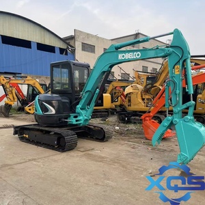Mini-excavatrice Kobelco SK50 d'occasion, 5 tonnes, modèle 2022, moteur Isuzu, capacité de la benne de 0,2 m, composants hydrauliques d'origine, pompe à engrenages - Product Image 1
