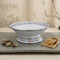 Metal eco-vriendelijke Scandinavische saladebord fruit schaal handgemaakt voor feestjes en op reis