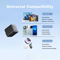 TKT 2025 pengisi daya Cepat portabel, ukuran Mini 33W desain baru pengisi daya dinding Tipe C Port GaN kompatibel iPhone Android adaptif cerdas EU