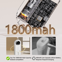 Diffuseur d'huiles essentielles intelligent à parfum frais, rechargeable, longue durée, contrôlé par application, en verre portable, nouveau design