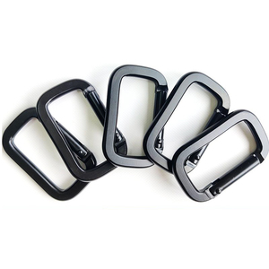 Móc Leo Núi Bằng Nhôm Titan Tùy Chỉnh Màu Đen Nặng Móc Khóa Kẹp Lớn Bằng Thép Kim Loại Leo Núi - Product Image 1