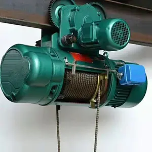 電気ケーブルホイストCD1 5tonワイヤレスリモコンワイヤーロープホイストクレーンを持ち上げるための中国サプライヤー設計