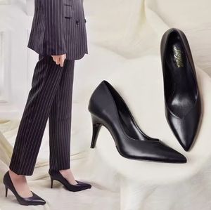 Zapatos de Mujer, Nuevos Tacones de Aguja Bajos, Zapatos de Punta, Tacones Altos Flexibles, Tacones Plegables, Zapatos de Mujer que se Convierten en Planos - Product Image 4