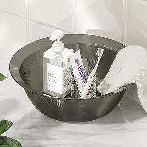 Yimijia <b>Round</b> Plastic <b>Basin</b> Large Size Thickened Household Washing <b>Basin</b> For Laundry Shampoo Vegetable Cleaning - Product Image 2