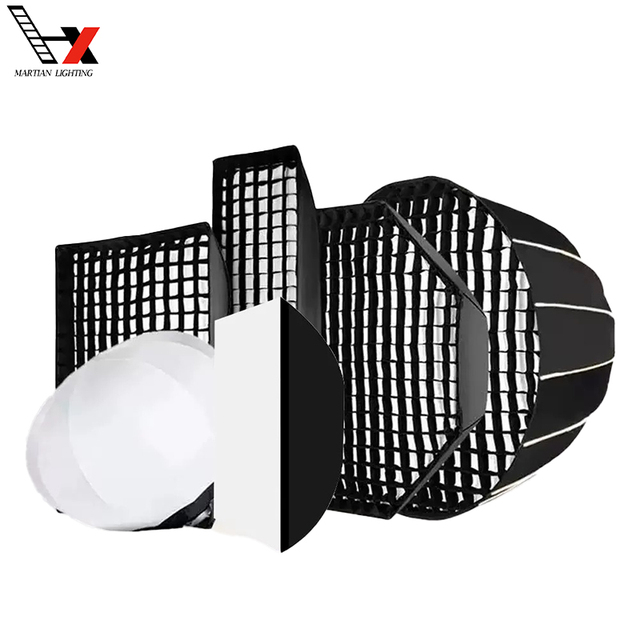 Martian Factory Wholesale Parabolic Softbox Quick Set-up Deep Softbox With Grid and Bowen Mount Diffusers for Use in Photography
