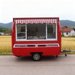 Camion de vente ambulante personnalisé pour snacks, chariot rond, camionnette à hot-dogs, remorque de concession alimentaire - Product Image 3