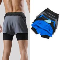 Personnalisé Brodé Premium Hommes Vert Olive Entraînement Deux Pièces Polyester Mesh Basketball Biker Sublimation Gym Shorts