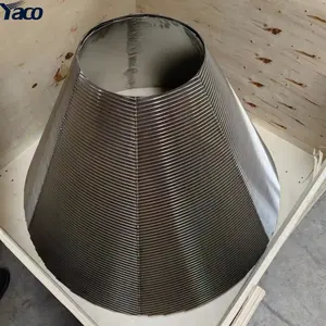 Schermo filtrante a cuneo a cono in acciaio inossidabile per uso alimentare da 60 90 micron