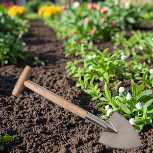 Bêche industrielle en acier inoxydable tranchage manuel facile des racines toute l'année bois <span class=keywords><strong>de</strong></span> frêne personnalisable pour outil <span class=keywords><strong>de</strong></span> jardin - Product Image 6