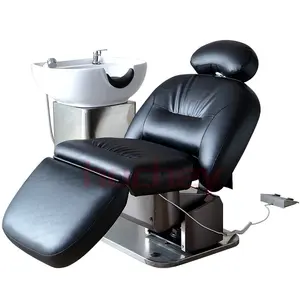 HOCHEY – chaise de lavage de cheveux, lit shampoing/tête de lit shampoing/lavage shampoing lit de massage pour salon SPA