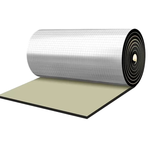 Modern Eco-Friendly Retarded Heat Proof Thermal Insulation NBR <b>PVC</b> Sponge Foam Rubber <b>Sheet</b> Aluminium Foil for Industrial Roof - Product Image 1