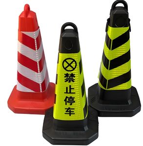 Cono de Seguridad Vial Reflectante de PVC <span class=keywords><strong>Naranja</strong></span> Flexible de Una Pieza de 30/45/70/90cm, Venta al Por Mayor de Fábrica OEM - Product Image 6