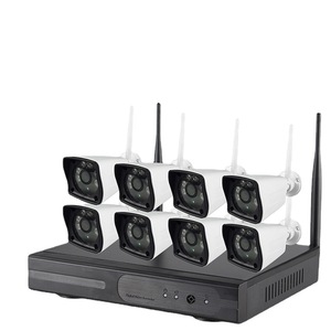 ชุดกล้องวงจรปิดไร้สาย 8 ช่อง 3MP พร้อมระบบมองเห็นกลางคืน กันน้ำ สำหรับภายนอกอาคาร ระบบ NVR บีบอัดแบบ H.265 - Product Image 1