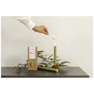 Green Matcha <b>Dinner</b> <b>Candle</b> sustainable merchandising - Product Image 2