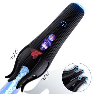 Eyaculación retardada Pene Agrandar Mantener parejas más largas Juguetes sexuales Dispositivo de masturbación masculina Glande Herramienta de entrenamiento Vibrador para hombres - Product Image 1