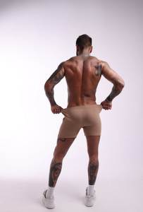 Calzoncillos Bóxer de Algodón Beige para Hombre, Transpirables, Suaves y Cómodos, Estilo Clásico, Ropa Interior de Algodón, Producción OEM Confiable - Product Image 2