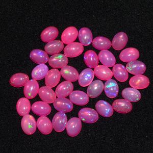 Lote de cabujón de ópalo Rosa etíope de venta única con forma ovalada y peso de 18,00 Ct, lote de cabujón de ópalo Rosa liso - Product Image 2