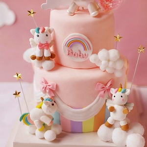 Décoration de gâteau <span class=keywords><strong>arc</strong></span>-<span class=keywords><strong>en</strong></span>-<span class=keywords><strong>ciel</strong></span> et licorne, <span class=keywords><strong>en</strong></span> stock, desserts à faire soi-même, décoration de table, pâtisserie - Product Image 1
